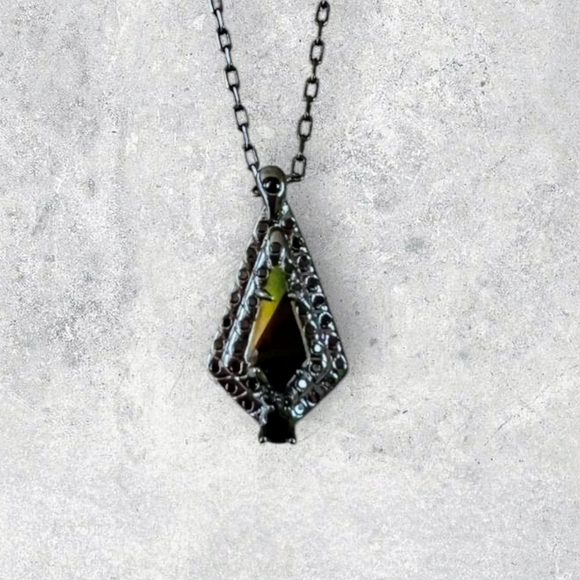 Fragrant Jewels Wicked Unicorn Collection's 18K Black Gold Swarovski Necklace - Picture 6 of 8